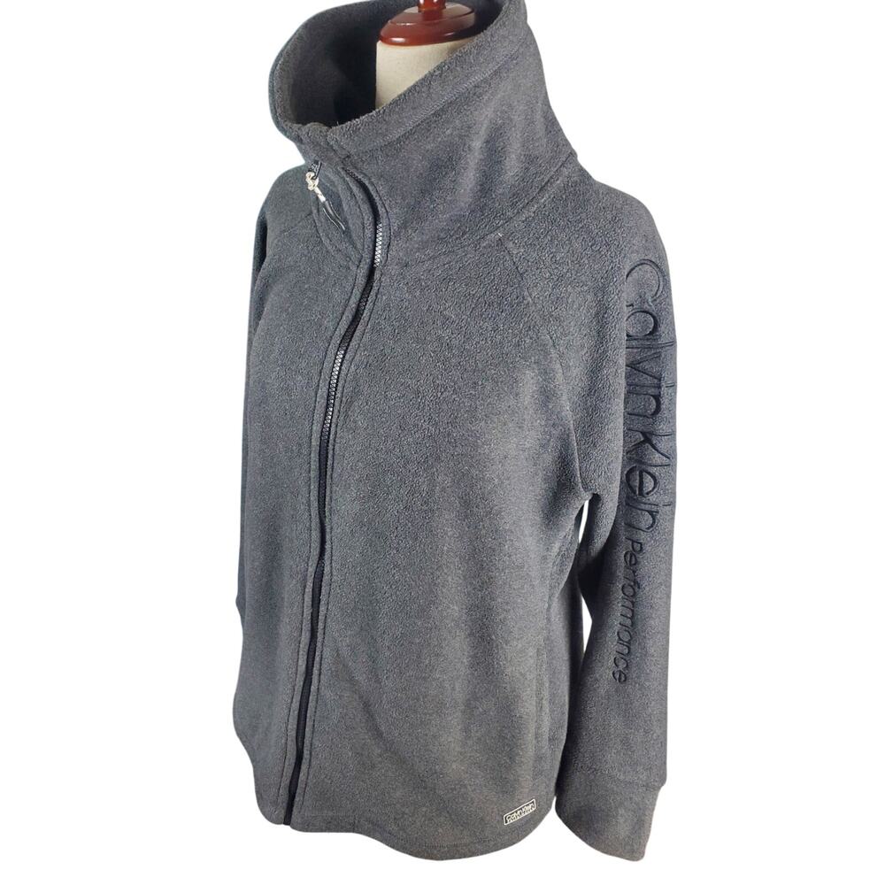 Calvin Klein Performance Fleece Grey Women’s Sz XL Gorpcore Bikecore Blokecore